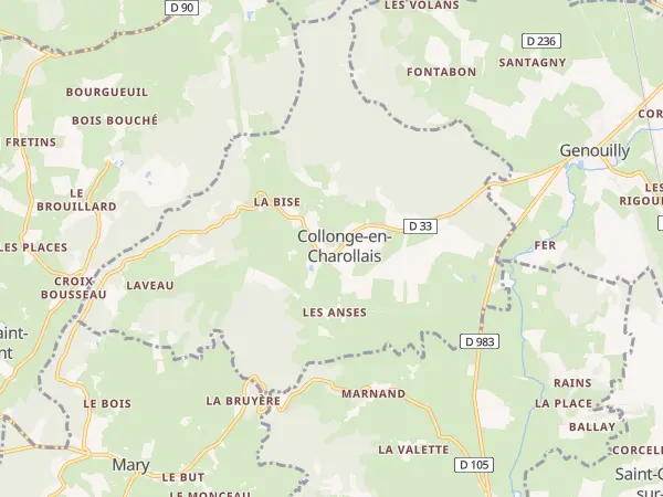 Plan de Collonge-en-Charollais