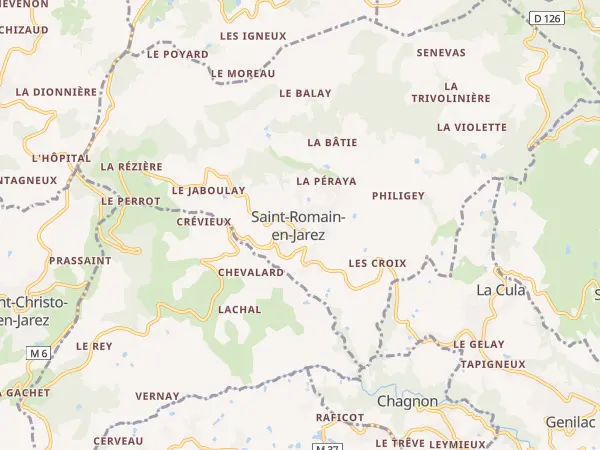 Plan de Saint-Romain-en-Jarez