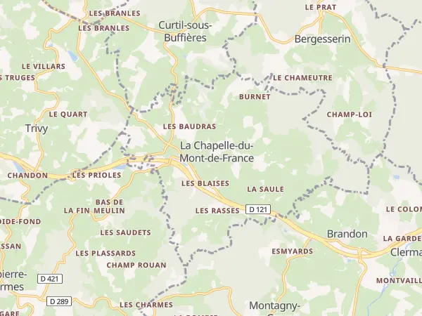 Plan de La Chapelle-du-Mont-de-France