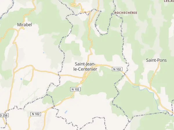 Plan de Saint-Jean-le-Centenier