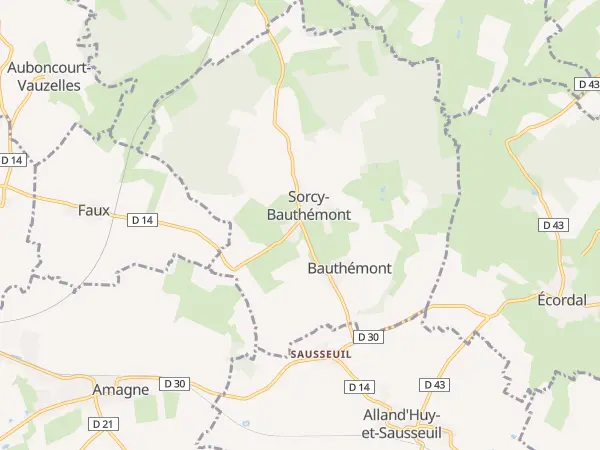 Plan de Sorcy-Bauthémont