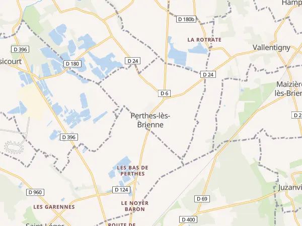 Plan de Perthes-lès-Brienne