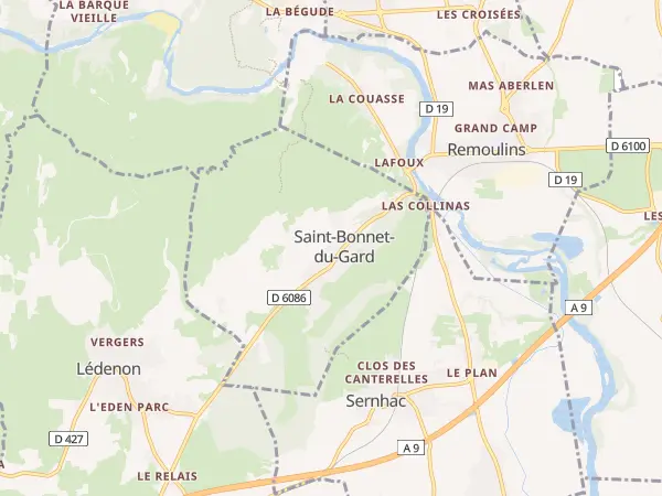 Plan de Saint-Bonnet-du-Gard