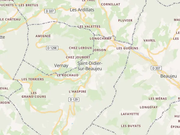 Plan de Saint-Didier-sur-Beaujeu