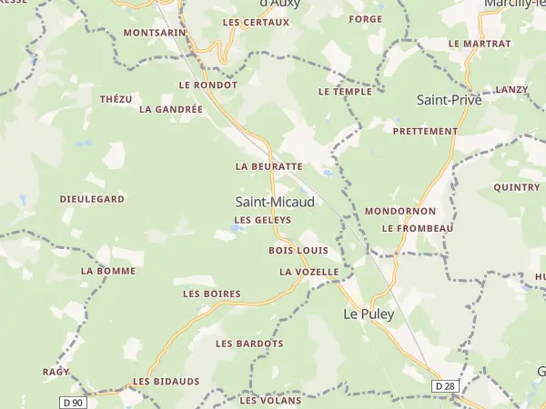Plan de Saint-Micaud