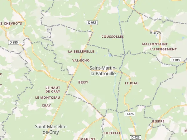Plan de Saint-Martin-la-Patrouille