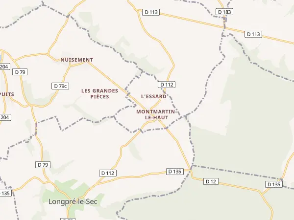Plan de Montmartin-le-Haut