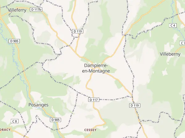Plan de Dampierre-en-Montagne