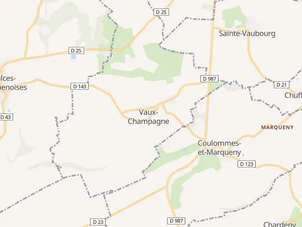 Plan de Vaux-Champagne