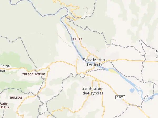 Plan de Aiguèze