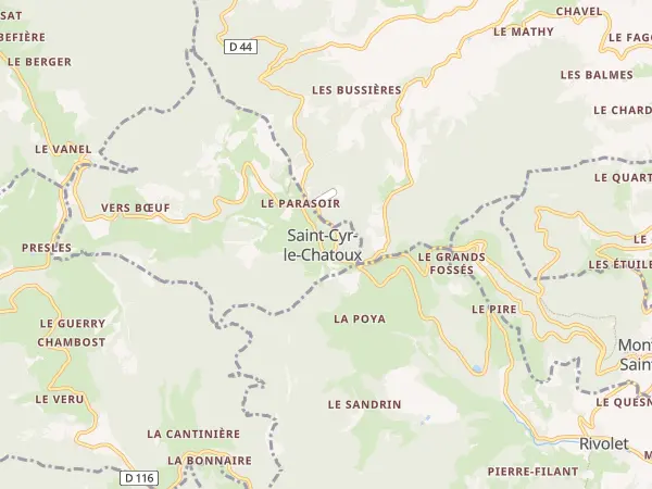 Plan de Saint-Cyr-le-Chatoux