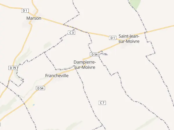 Plan de Dampierre-sur-Moivre