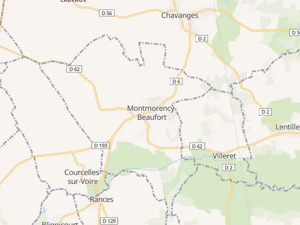 Plan de Montmorency-Beaufort