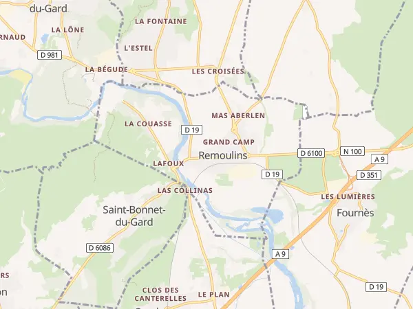 Plan de Remoulins