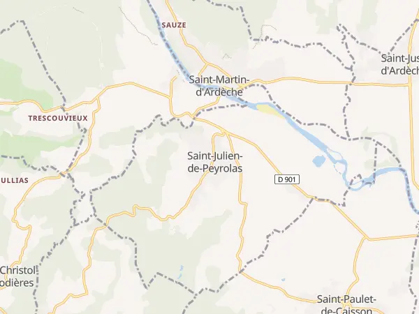 Plan de Saint-Julien-de-Peyrolas