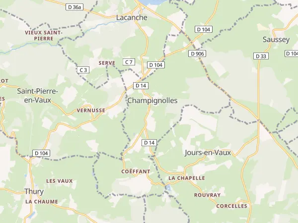Plan de Champignolles