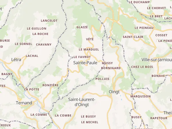 Plan de Sainte-Paule