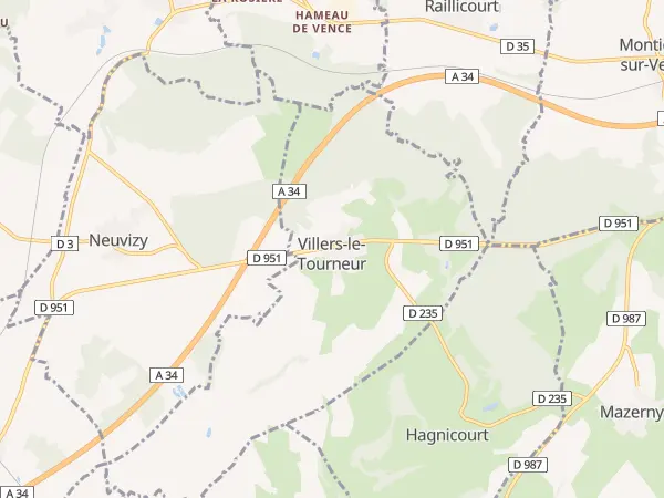 Plan de Villers-le-Tourneur