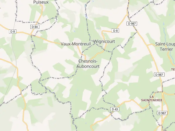 Plan de Chesnois-Auboncourt