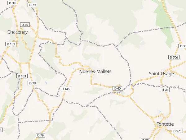 Plan de Noé-les-Mallets