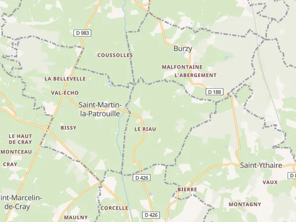 Plan de Saint-Huruge