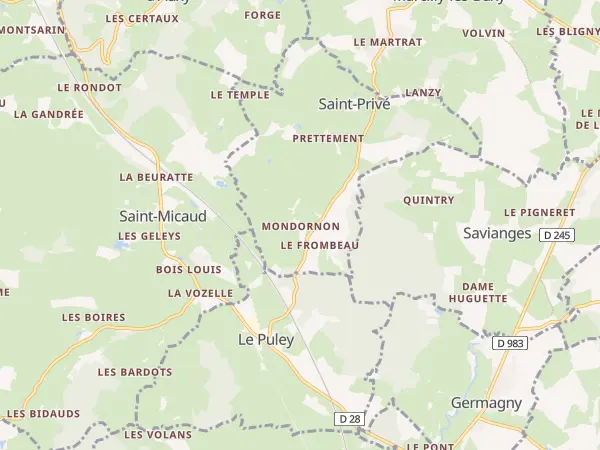Plan de Saint-Privé