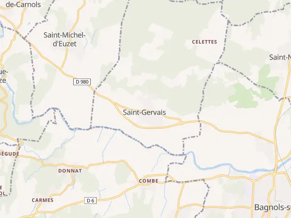 Plan de Saint-Gervais
