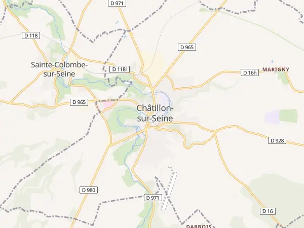 Plan de Châtillon-sur-Seine
