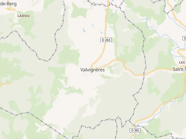 Plan de Valvignères