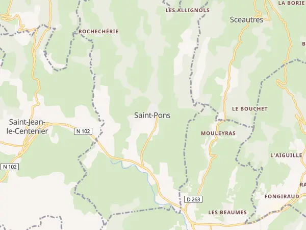 Plan de Saint-Pons
