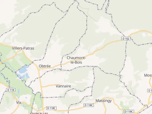 Plan de Chaumont-le-Bois