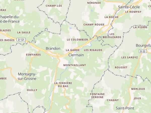 Plan de Navour-sur-Grosne