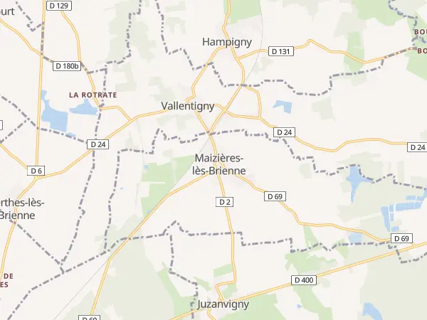 Plan de Maizières-lès-Brienne