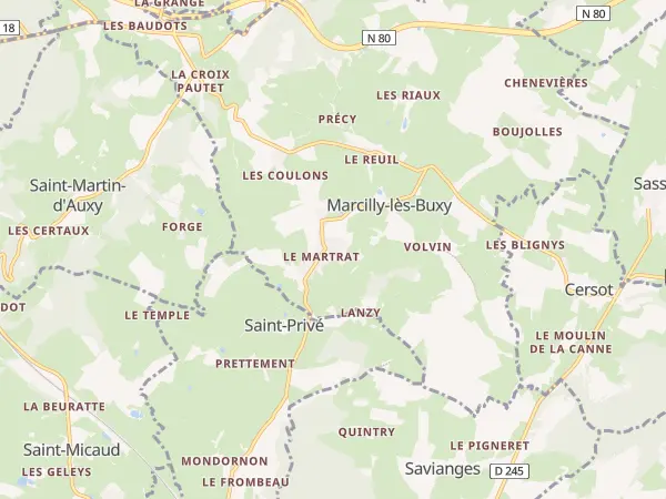 Plan de Marcilly-lès-Buxy
