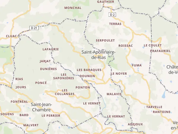 Plan de Saint-Apollinaire-de-Rias
