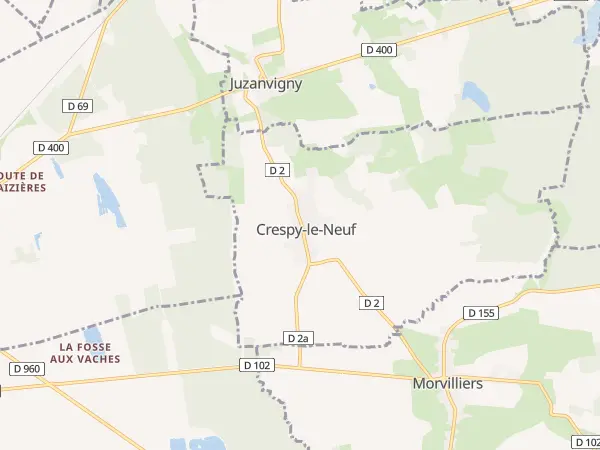 Plan de Crespy-le-Neuf