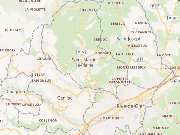 Plan de Saint-Martin-la-Plaine