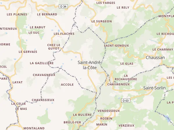 Plan de Saint-André-la-Côte