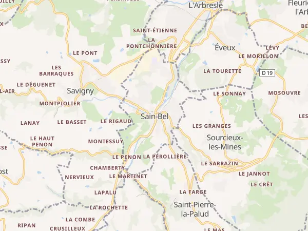 Plan de Sain-Bel