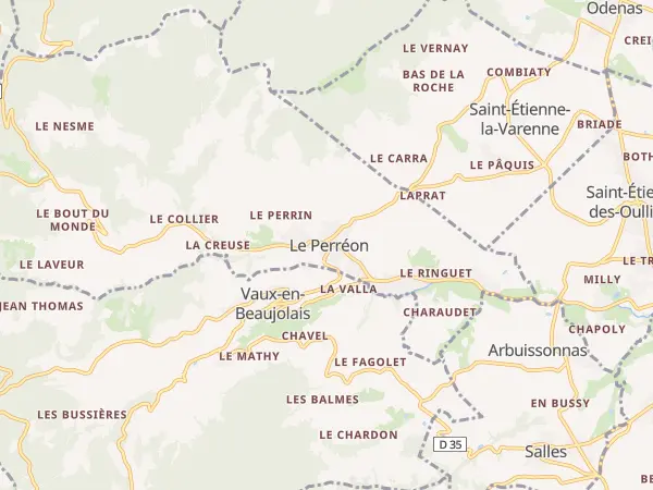 Plan du Perréon