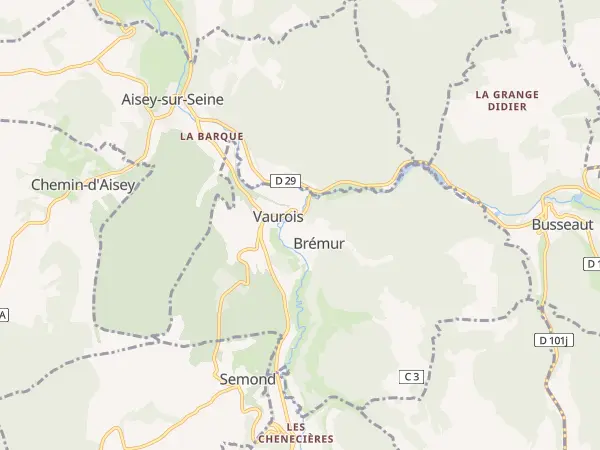 Plan de Brémur-et-Vaurois