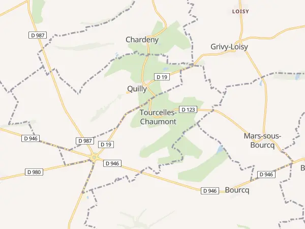 Plan de Tourcelles-Chaumont