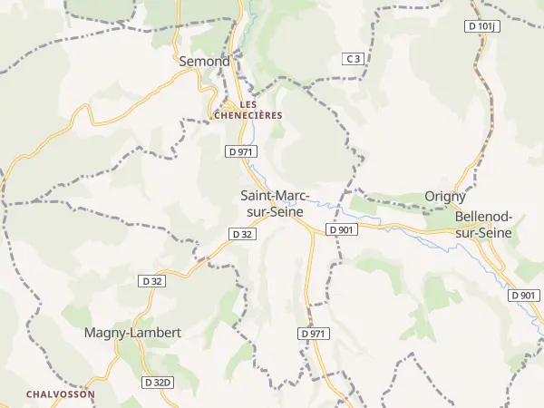 Plan de Saint-Marc-sur-Seine