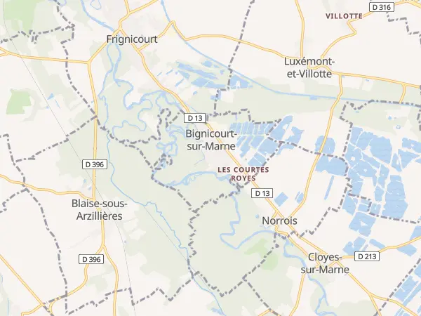 Plan de Bignicourt-sur-Marne