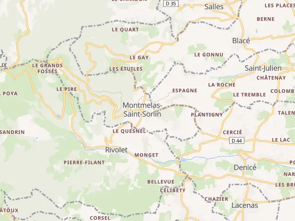 Plan de Montmelas-Saint-Sorlin