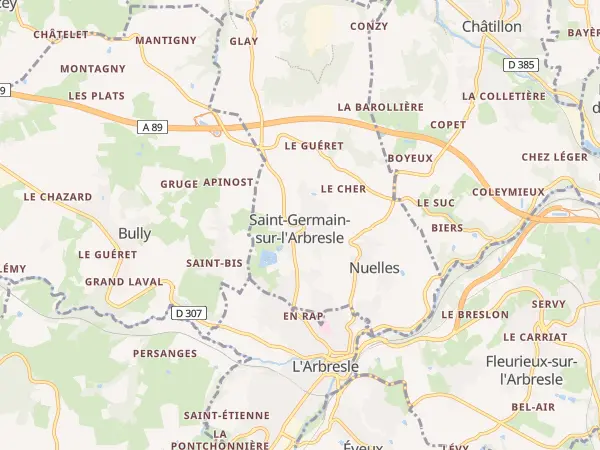 Plan de Saint-Germain-Nuelles