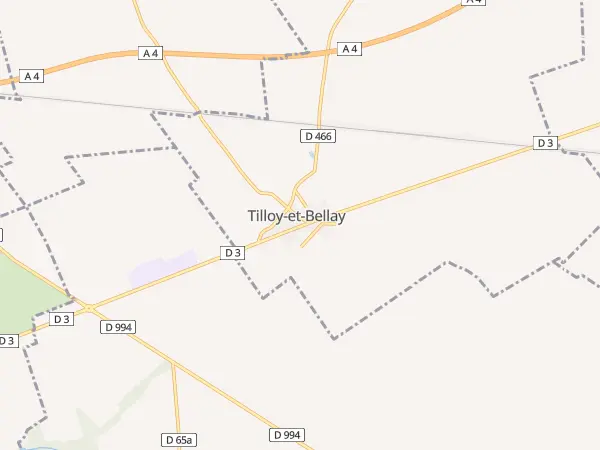 Plan de Tilloy-et-Bellay