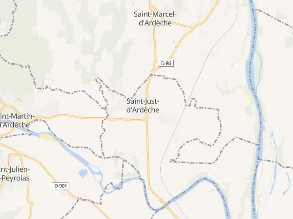 Plan de Saint-Just-d’Ardèche