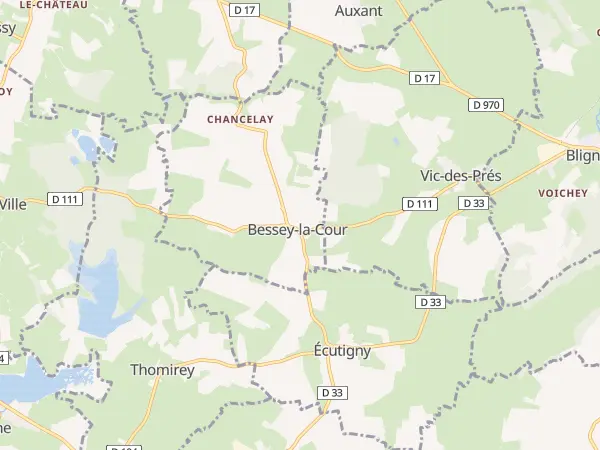 Plan de Bessey-la-Cour