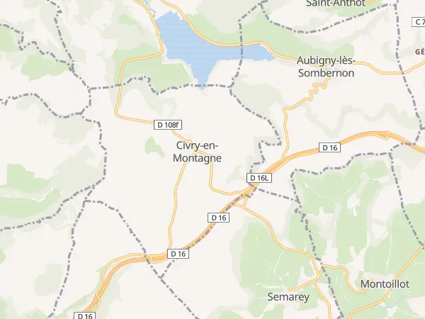 Plan de Civry-en-Montagne